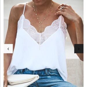 White lace cami